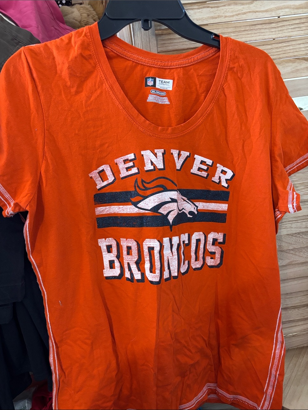 NFL Orange Denver Broncos Graphic Tee 3XL
